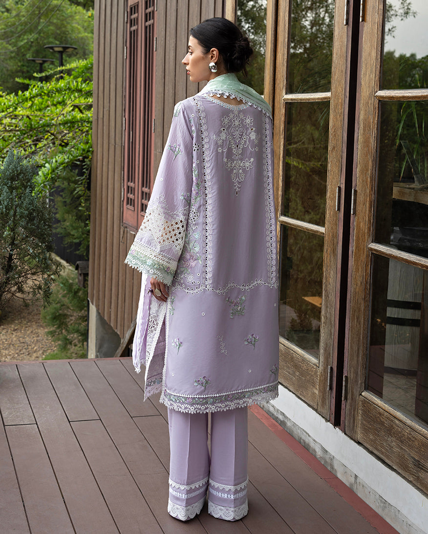 Lila - Embroidered lawn luxury dress - Esmel